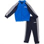 adidas Infant 3-Stripes Poly Tracksuit Blue/Legend Ink