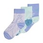 adidas Junior Frozen Crew Socks Three Pack Ice Green/Chalk Purple/Bliss Purple