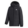 adidas Junior Midweight Padded Hooded Jacket Black/White