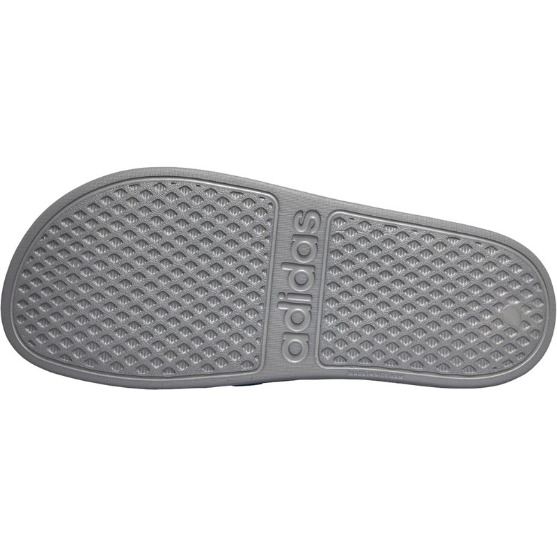 adidas Junior adilette Slides Grey Three/True Blue/Grey Three