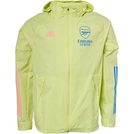 Buy adidas Mens AFC Arsenal All Weather Jacket Yellow Tint