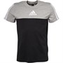 adidas Mens 3-Stripes Color Block T-Shirt Black