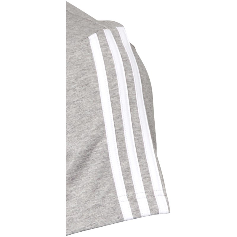 adidas Mens 3-Stripes Color Block T-Shirt Black