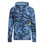 adidas Heren 3Bar Camo Hoodie Blauw