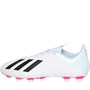 adidas Mens X 19.4 FXG Flexible Ground Football Boots Footwear White/Core Black/Shocking Pink