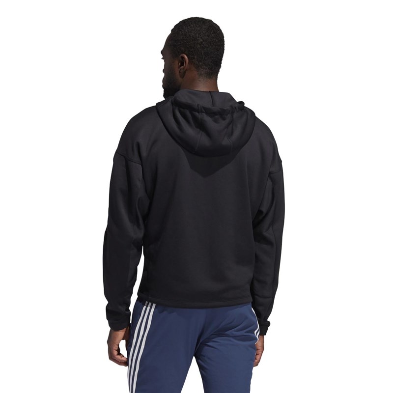 adidas Mens Studio Tech Full Zip Training Hoodie Black