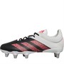 adidas Mens Kakari Elite SG Soft Ground Rugby Boots Core Black/Signal Pink/Crystal White