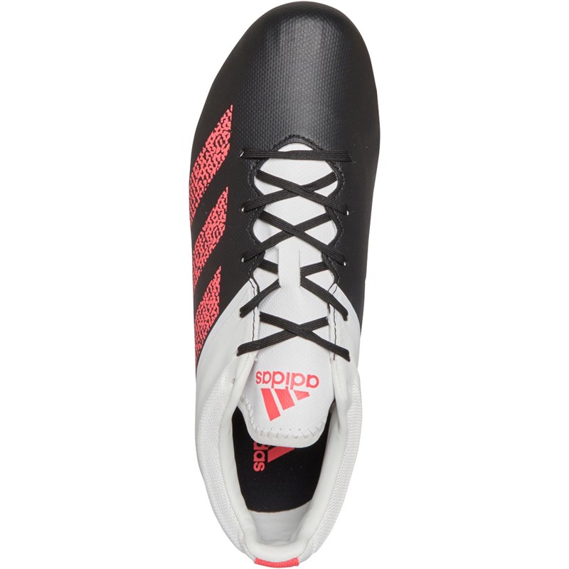 adidas Mens Kakari Elite SG Soft Ground Rugby Boots Core Black/Signal Pink/Crystal White
