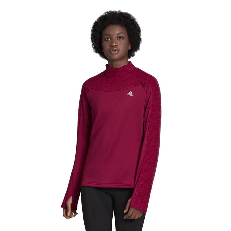 adidas Damer Own The Run Warm Cover-up Løbetop Lyserød
