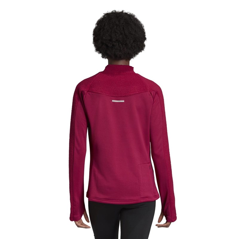adidas Damer Own The Run Warm Cover-up Løbetop Lyserød