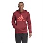 adidas Mens Badge Of Sport French Terry Hoodie Legend Red