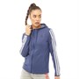 adidas Damer 3-Stripes Hættetrøje Blå