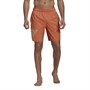 adidas Mens Classic Length Logo Swim Shorts Hazard Copper/Hazard Beige
