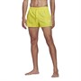adidas Mens 3-Stripes CLX Swim Shorts Shocking Yellow