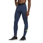 adidas Mens 3 Bar Techfit Long Training Tight Leggings Navy