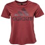 adidas Womens Badge Of Sport Logo T-Shirt Legend Red/Maroon