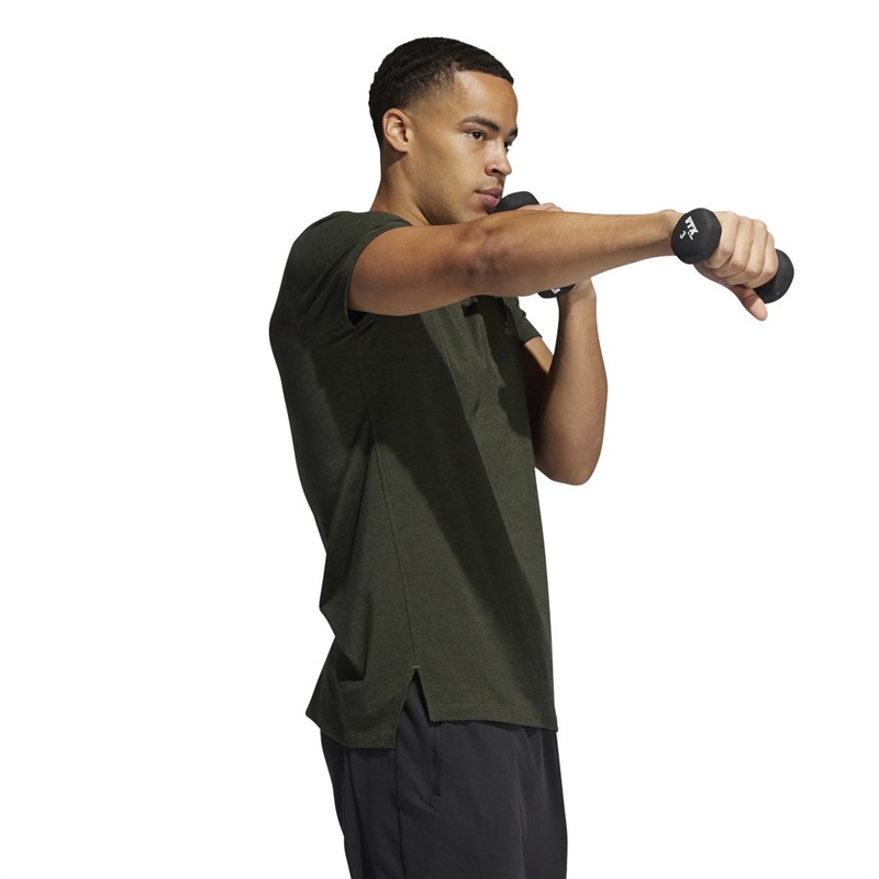 adidas Herren Studio Tech T-Shirt Grün