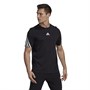 adidas Mens 3-Stripes Tape T-Shirt Black