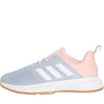 adidas Womens Essence Indoor Shoes Halo Silver/Footwear White/Glow Pink