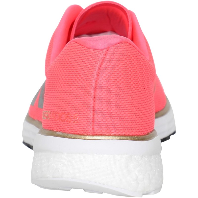 adidas Womens Adizero Adios 5 Running Shoes Signal Pink/Core Black/Copper Metallic