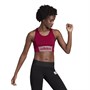 adidas Womens Designed To Move Bra Top Power Berry/Pink Tint/White