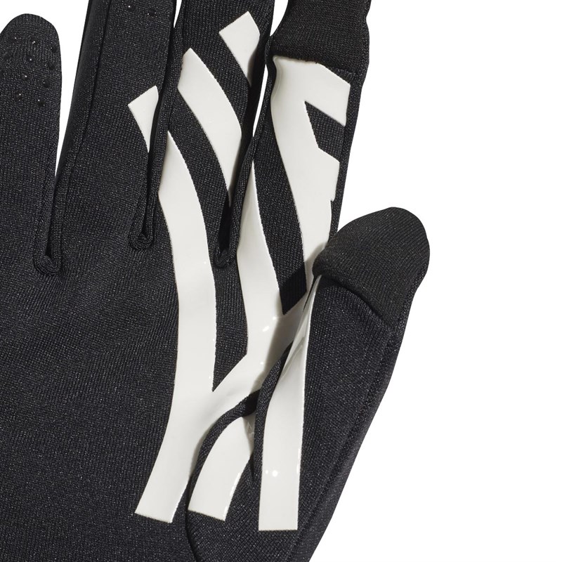 adidas Mens Football Street Outfield Player Gloves Black/White