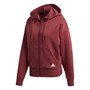 adidas Sweat à Capuche 3-Stripes Double Full-Zip Scuba Femme Rouge