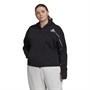 adidas Damen Z.N.E. (Plus Size) Kapuzentop Schwarz