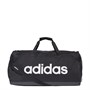 adidas Mens Linear Logo Large Duffel Bag Black/Black/White