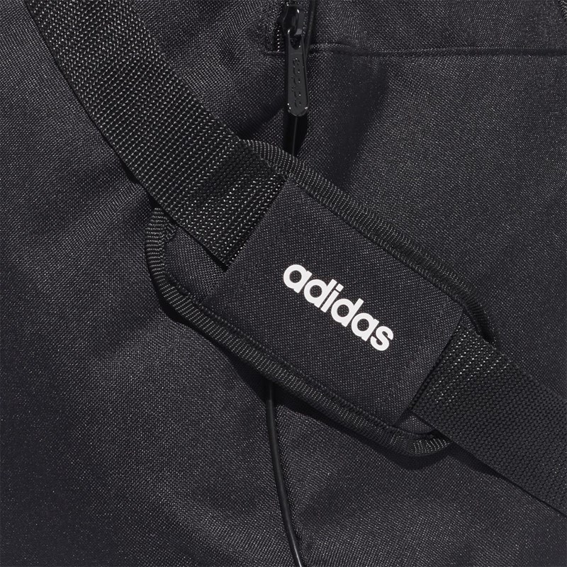 adidas Mens Linear Logo Large Duffel Bag Black/Black/White