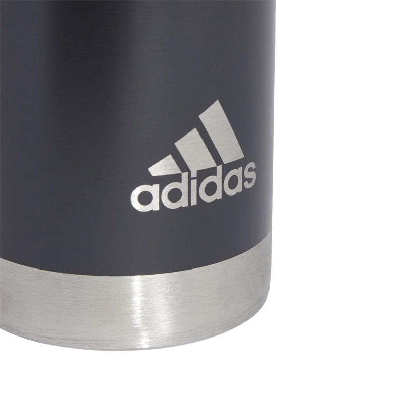 adidas Mens Steel Water Bottle 750ml Carbon/Black