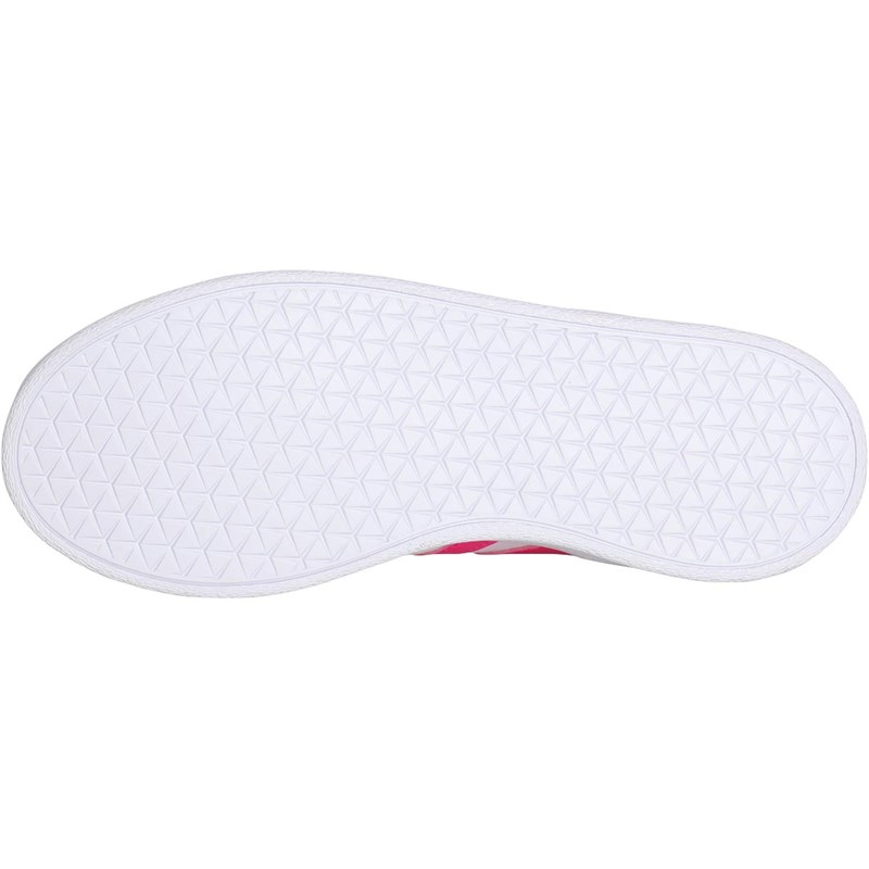 adidas Junior VL Court 2.0 Trainers Footwear White/Shocking Pink/Footwear White