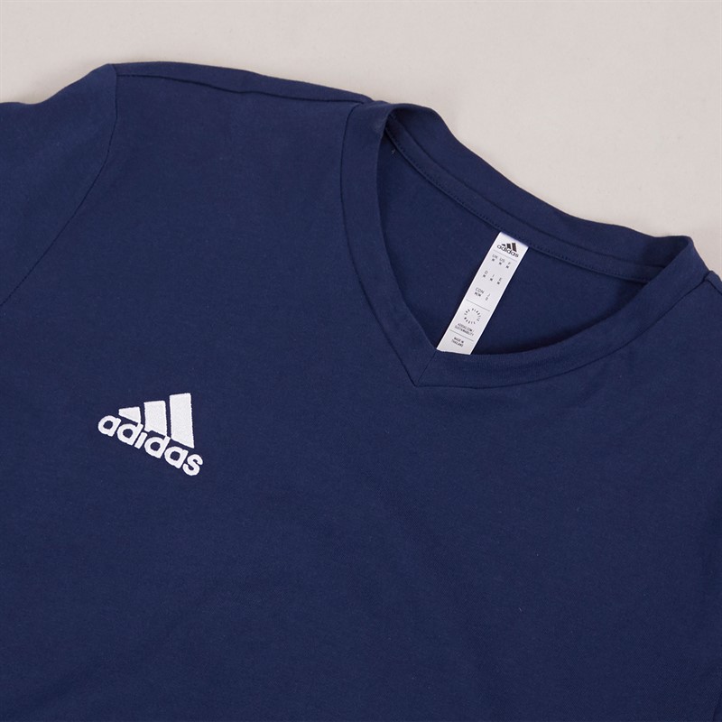 adidas Mens Entrada 22 T-Shirt Team Navy Blue