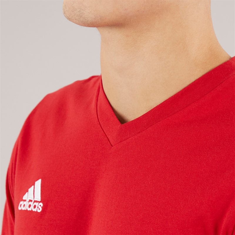 adidas Mens Entrada 22 T-Shirt Team Power Red