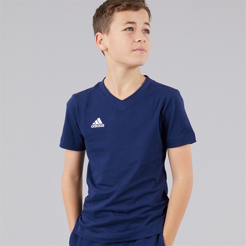 adidas Junior Entrada 22 Training T-Shirt Team Navy Blue