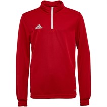 adidas Junior Entrada 22 1/4 Zip Training Top Team Power Red