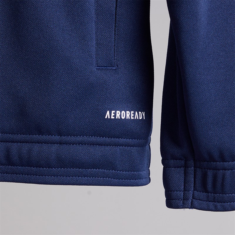 adidas Junior Entrada 22 Poly Training Jacket Team Navy Blue