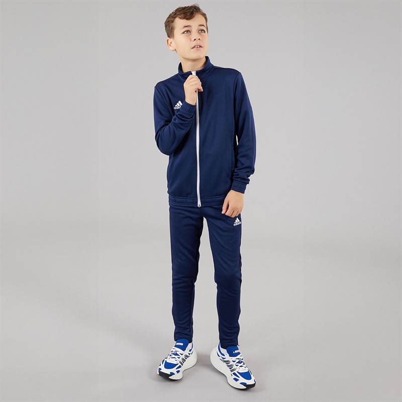 adidas Junior Entrada 22 Poly Training Jacket Team Navy Blue