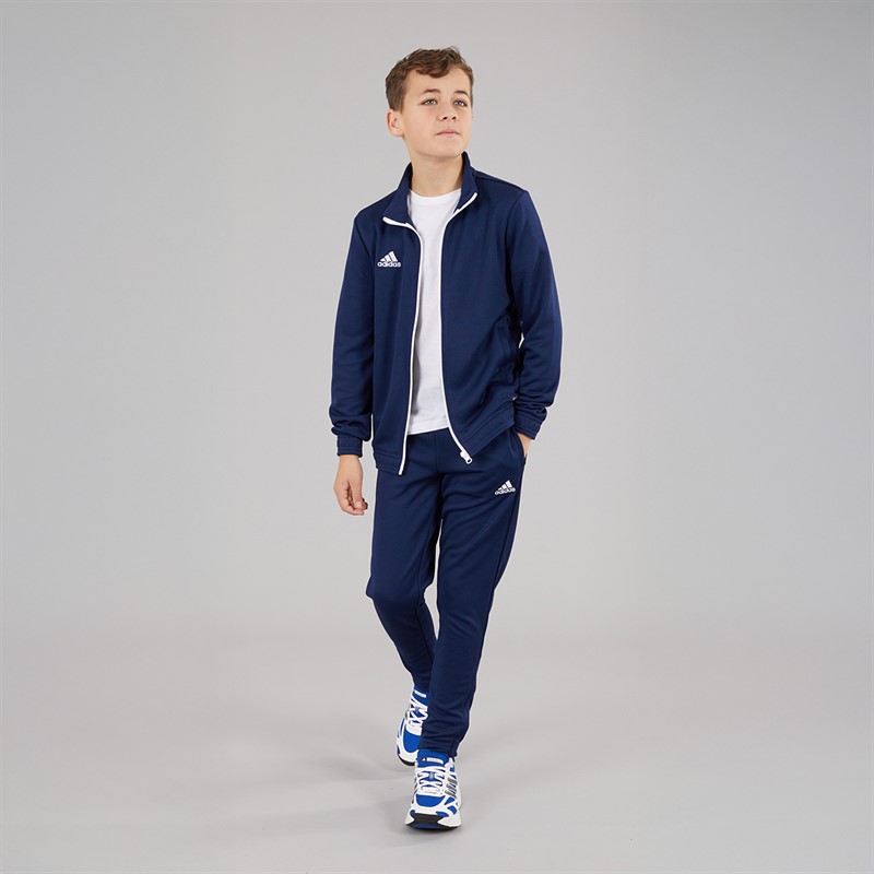 adidas Junior Entrada 22 Poly Training Pants Team Navy Blue
