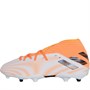 adidas Junior Nemeziz 3 FG Firm Ground Football Boots Footwear White/Core Black/Orange