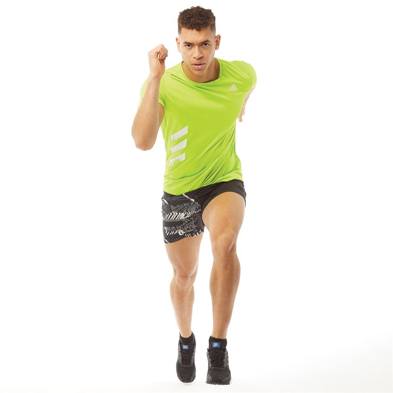 adidas Męskie PRIMEBLUE RUN IT T-shirty Żółty