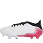 adidas Mens Copa Sense.1 FG Firm Ground  Footwear White/Footwear White/Shock Pink
