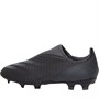 adidas Mens X Ghosted.3 Laceless FG Firm Ground Football Boots Core Black/Grey Six/Core Black