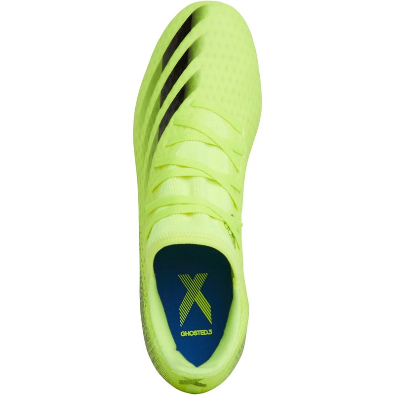 adidas Mens X Ghosted.3 MG Multi-Ground Football Boots Solar Yellow/Core Black/Royal Blue