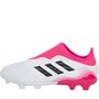 adidas Mens Copa Sense.3 Laceless FG Firm Ground Football Boots Footwear White/Core Black/Shock Pink