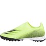 adidas Mens X Ghosted.3 Laceless TF Astro Football Boots Solar Yellow/Core Black/Royal Blue