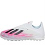 adidas Mens X 19.1 TF ASTRO Football Boots Footwear White/Core Black/Shock Pink