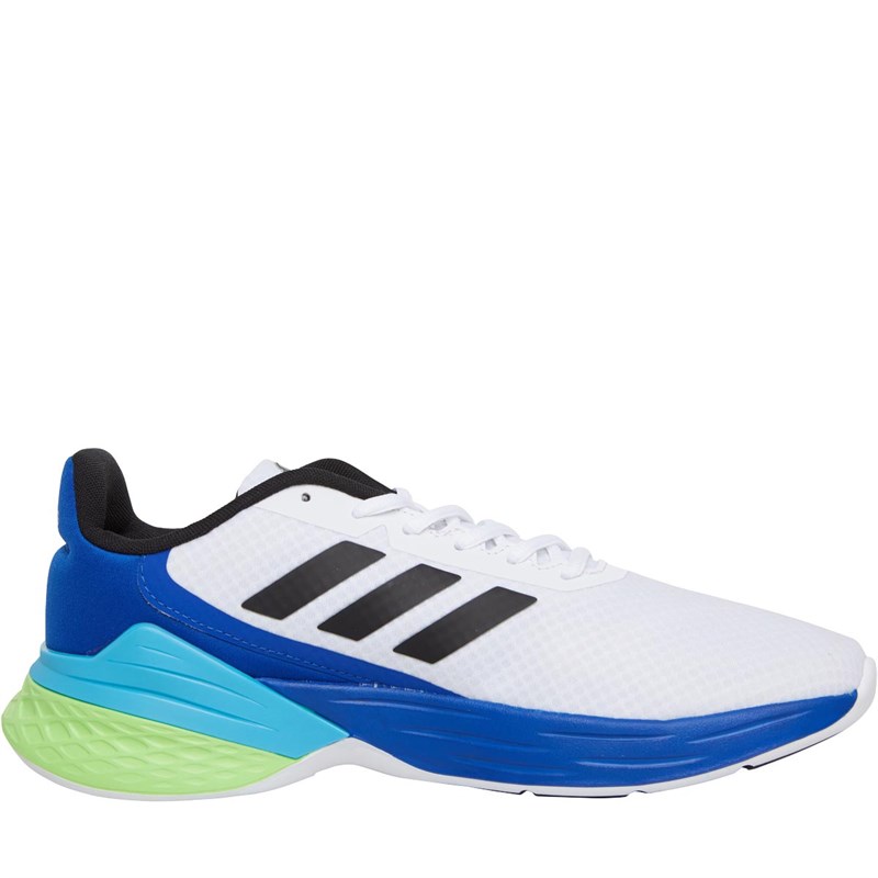 adidas Mens Response SR Neutral Running Shoes Footwear White/Core Black/Royal Blue