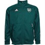 adidas Mens AFC Arsenal Anthem Jacket Rich Green