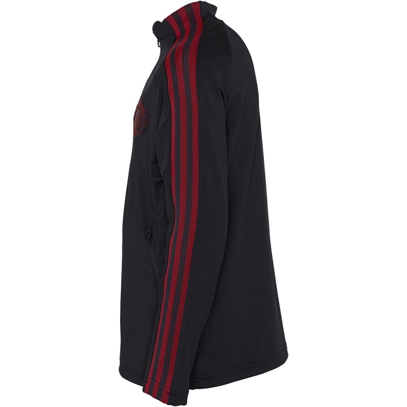 adidas Junior MUFC Manchester United Anthem Jacket Black/Real Red